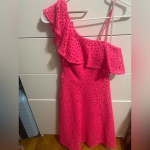 LILLY PULITZER Pink Cosmo Ruffled Callisto Dress